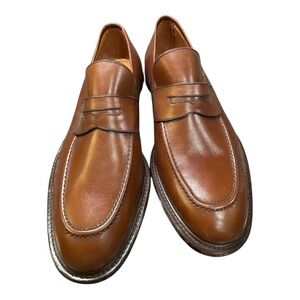Men's Brown Leather Penny Loafers brand: “Red Shoe” Genuine Men’s Size 7½
